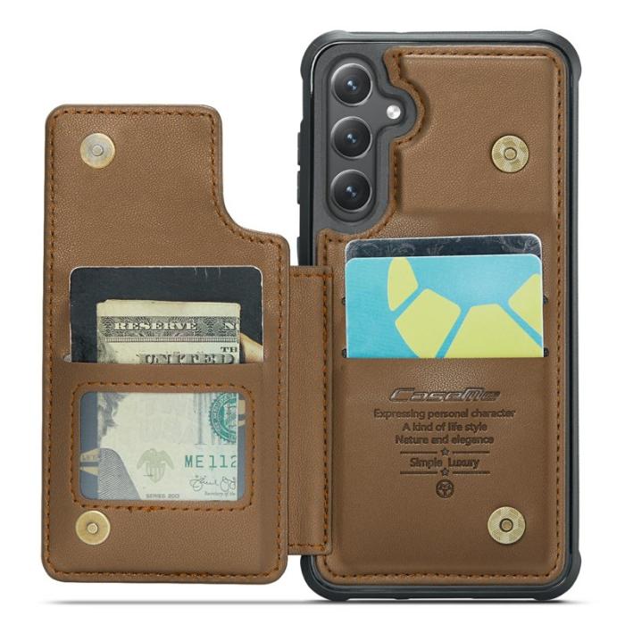Caseme - CASEME C22 Fodral för Samsung Galaxy S24 i läder - Brun