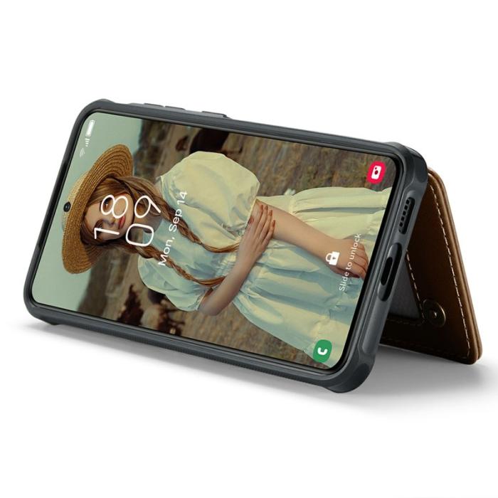 Caseme - CASEME C22 Fodral för Samsung Galaxy S24 i läder - Brun