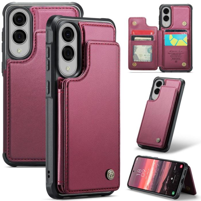 Caseme - CASEME C22 Fodral för Samsung Galaxy S25 Edge - Röd