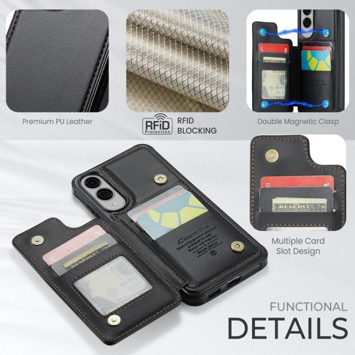 Caseme - CASEME C22 Fodral för Samsung Galaxy S25 Edge - Svart