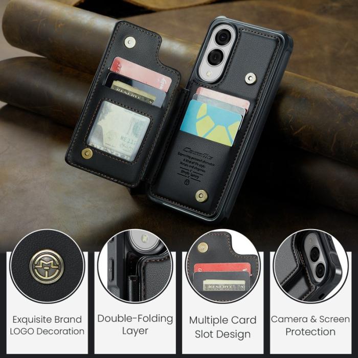 Caseme - CASEME C22 Fodral för Samsung Galaxy S25 Edge - Svart