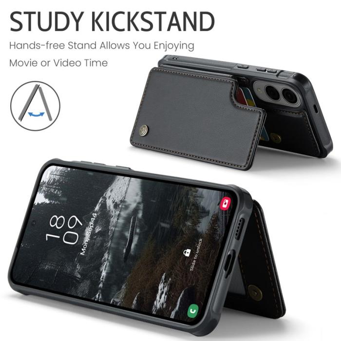 Caseme - CASEME C22 Fodral för Samsung Galaxy S25 Edge - Svart