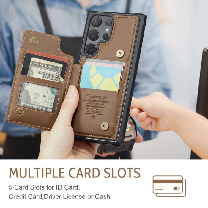 Caseme - CASEME C22 Fodral för Samsung Galaxy S25 Ultra - Brun