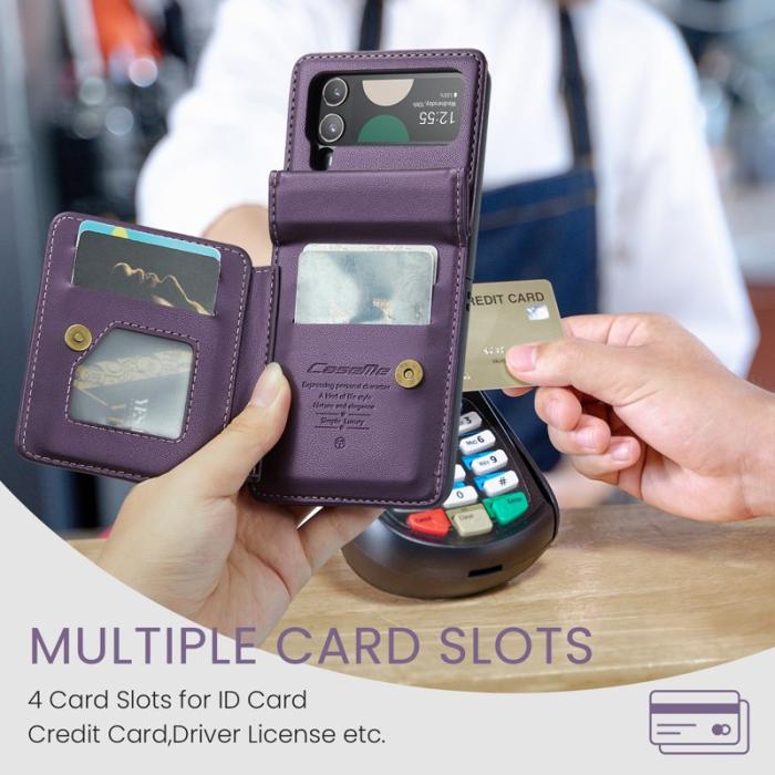 Caseme - CASEME C22 Fodral för Samsung Galaxy Z Flip3 5G Lila