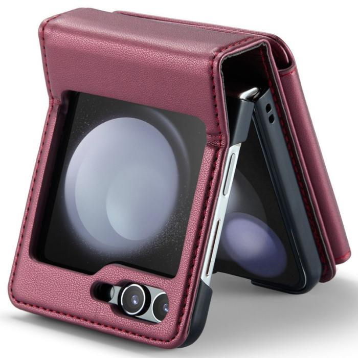 Caseme - CASEME C22 Fodral för Samsung Galaxy Z Flip7 FE 5G - Vinröd
