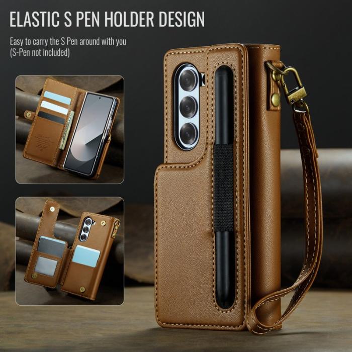 Caseme - CASEME C22 Fodral för Samsung Galaxy Z Fold6 5G - Brun