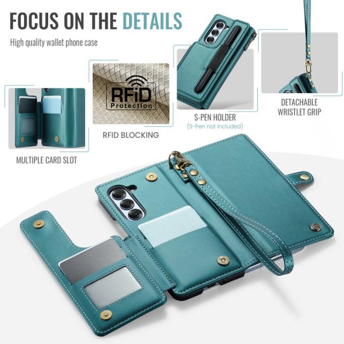 Caseme - CASEME C22 Fodral för Samsung Galaxy Z Fold6 5G Grön