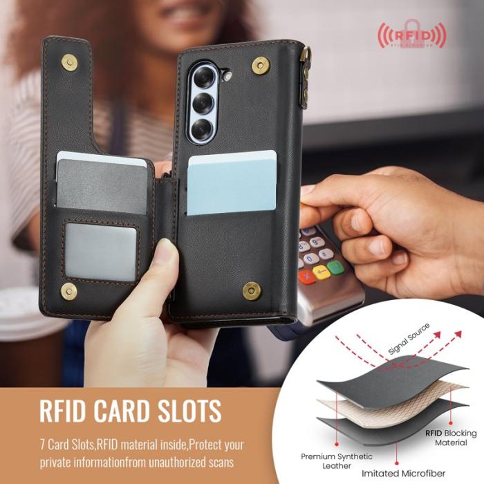 Caseme - CASEME C22 Fodral för Samsung Galaxy Z Fold6 5G - Svart