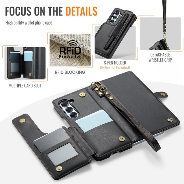 Caseme - CASEME C22 Fodral för Samsung Galaxy Z Fold6 5G - Svart