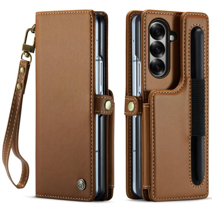 Caseme - CASEME C22 Fodral för Samsung Galaxy Z Fold7 5G - Brun