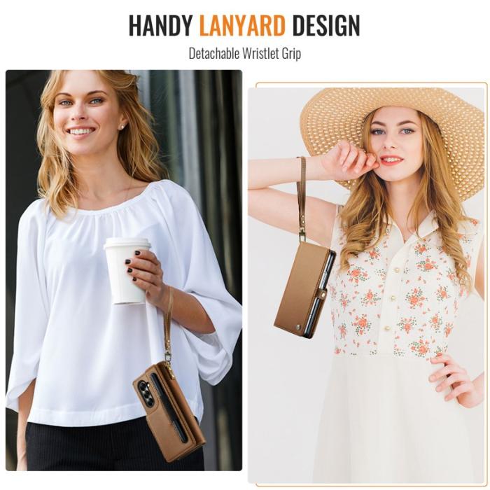 Caseme - CASEME C22 Fodral för Samsung Galaxy Z Fold7 5G - Brun