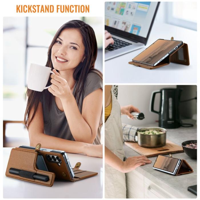 Caseme - CASEME C22 Fodral för Samsung Galaxy Z Fold7 5G - Brun