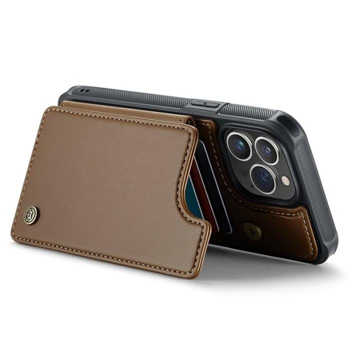 Caseme - CASEME C22 Fodral i läder för iPhone 13 Pro Max - Brun