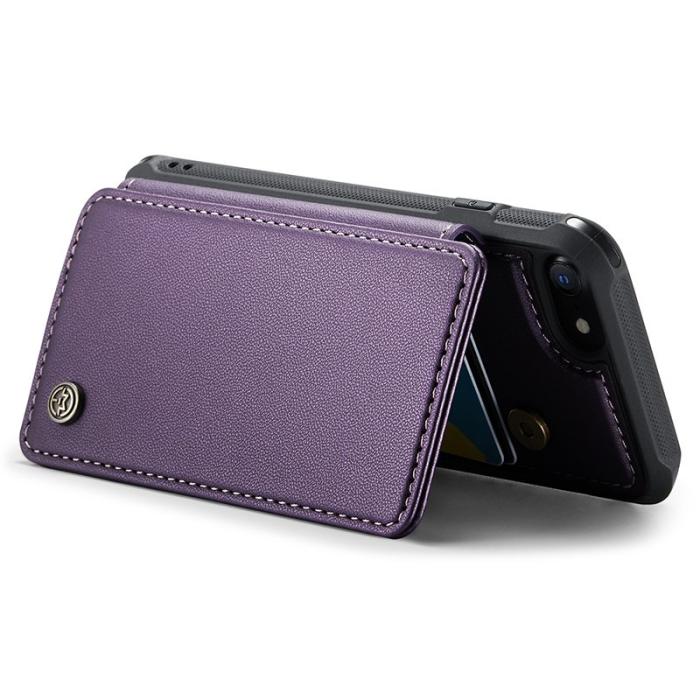 Caseme - CASEME C22 Fodral i Läder för iPhone 6/6s/7/8/SE 2020/2022 Lila