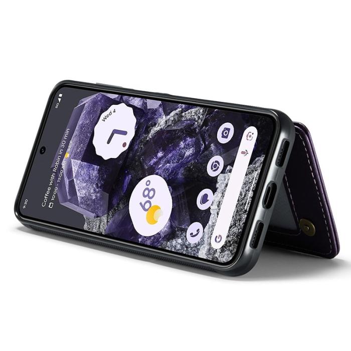 Caseme - CASEME C22 Fodral till Google Pixel 8 KonstLäder RFID-Skydd- Lila