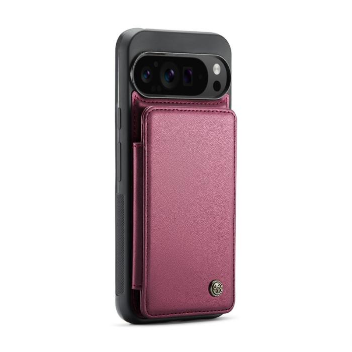 Caseme - CASEME C22 Fodral till Google Pixel 9 Pro XL i röd läder