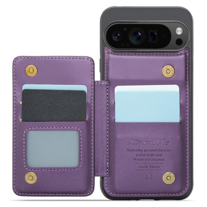 Caseme - CASEME C22 Fodral till Google Pixel 9 Pro XL Läder Lila