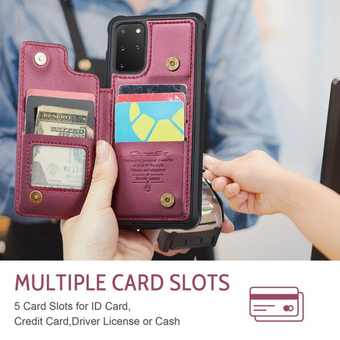 Caseme - CASEME C22 Fodral till Samsung Galaxy S20 Plus 4G/5G Röd