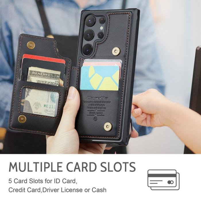 Caseme - CASEME C22 Fodral till Samsung Galaxy S23 Ultra - Svart