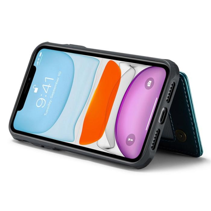 Caseme - CASEME C22 iPhone 11 Fodral Läder med RFID Kortfack - Grön