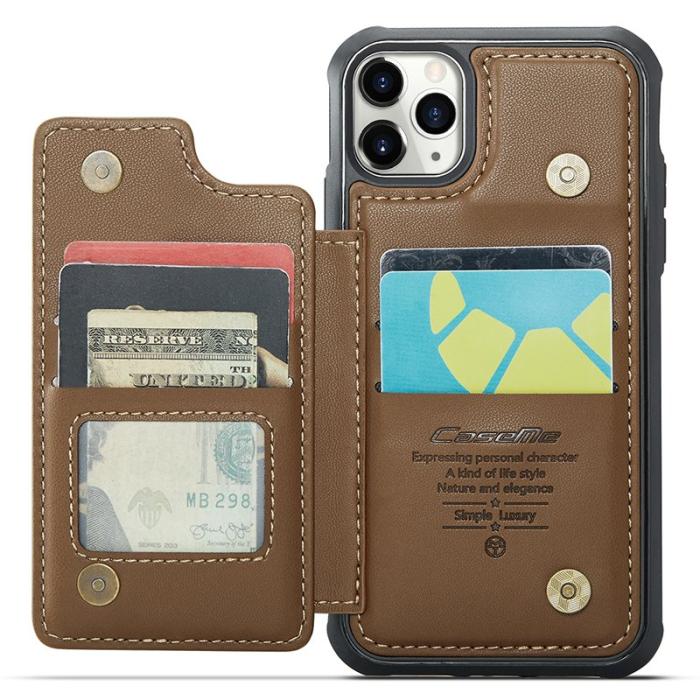 Caseme - CASEME C22 iPhone 11 Pro Fodral Läder med RFID - Brun