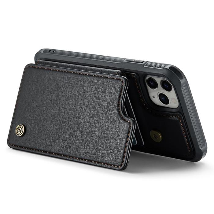 Caseme - CASEME C22 iPhone 11 Pro Max Fodral Läder med RFID - Svart