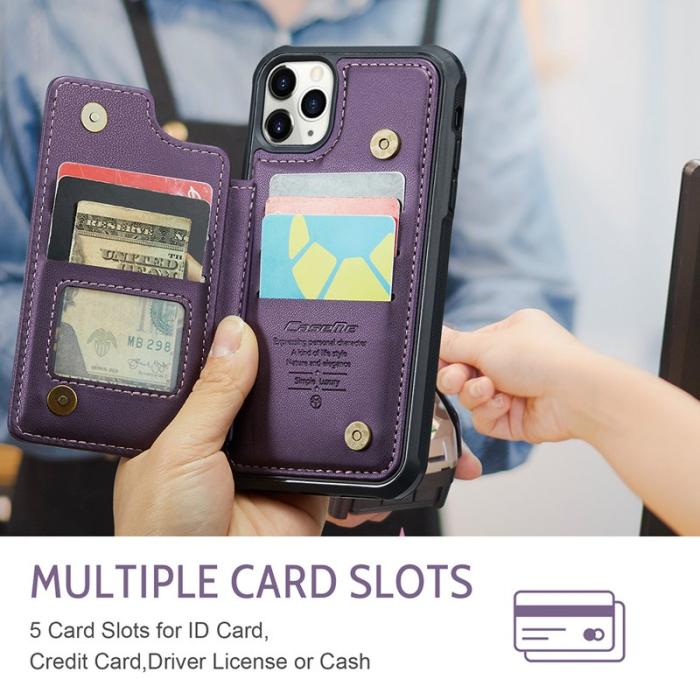 Caseme - CASEME C22 iPhone 11 Pro Max Skal Läder med RFID - Lila