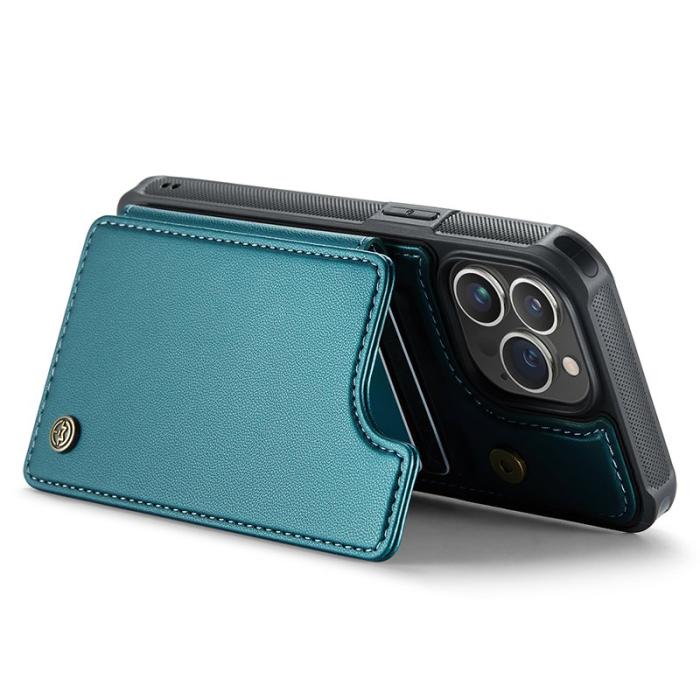 Caseme - CASEME C22 iPhone 13 Pro Fodral Läder med RFID - Grön