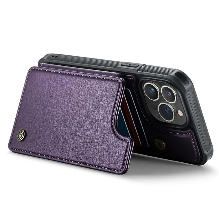Caseme - CASEME C22 iPhone 13 Pro Max Skal Läder med RFID - Lila