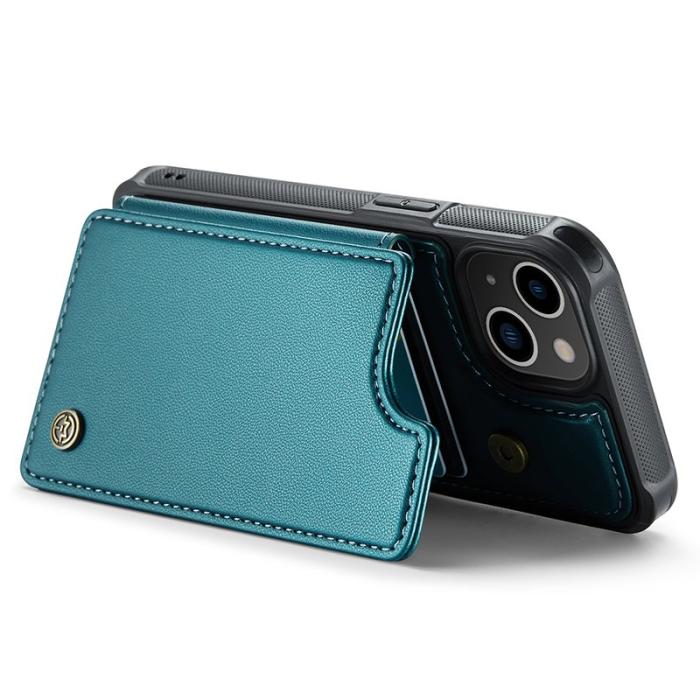 Caseme - CASEME C22 iPhone 14 Fodral Läder med RFID, Grön