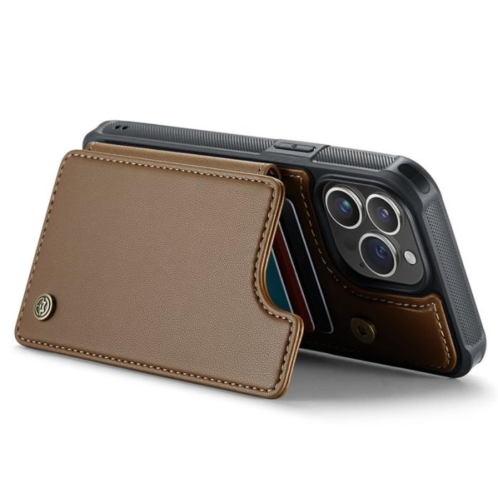 Caseme - CASEME C22 iPhone 14 Pro Max Fodral Läder med RFID - Brun