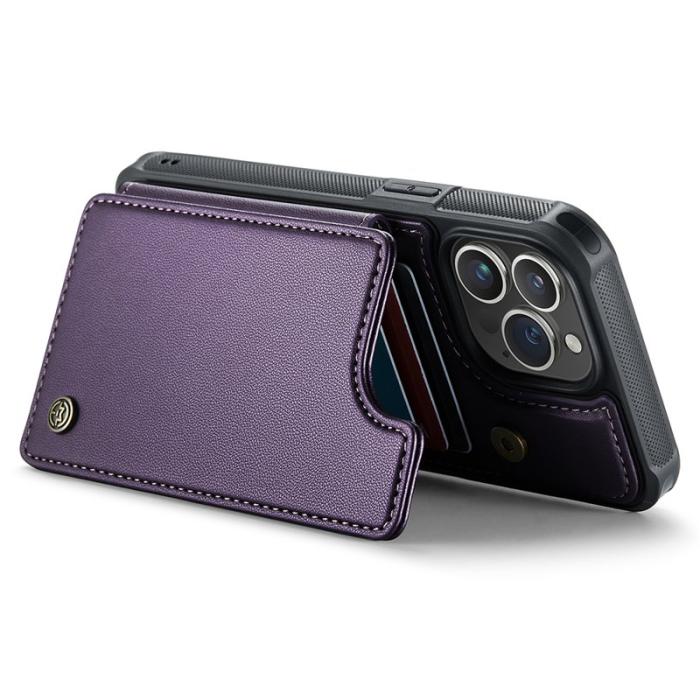 Caseme - CASEME C22 iPhone 14 Pro Max Skal Läder med RFID - Lila