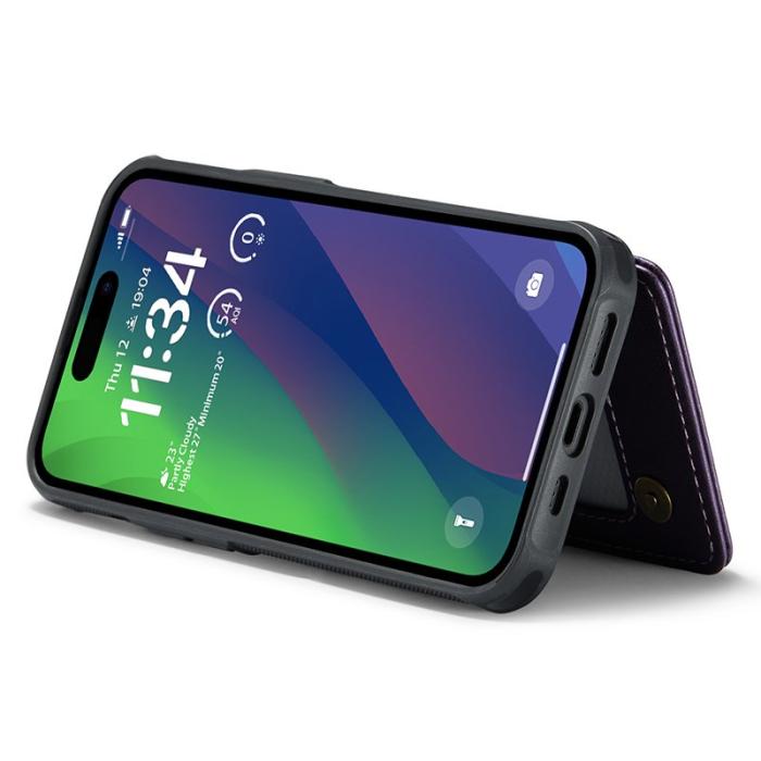 Caseme - CASEME C22 iPhone 15 Plus Skal Läder med RFID - Lila