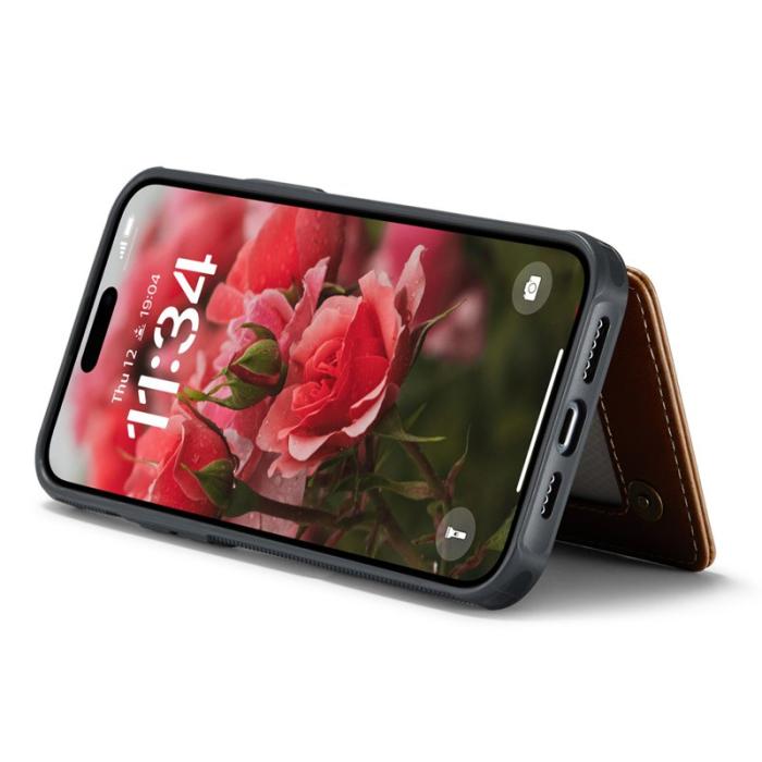 Caseme - CASEME C22 iPhone 16 Plus Fodral Läder med RFID - Brun