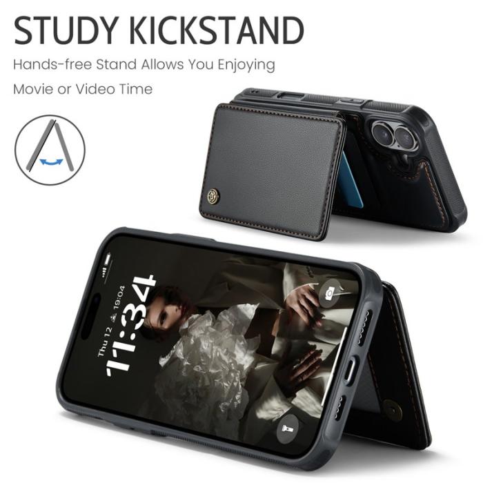 Caseme - CASEME C22 iPhone 17 Fodral med RFID Skydd - Svart