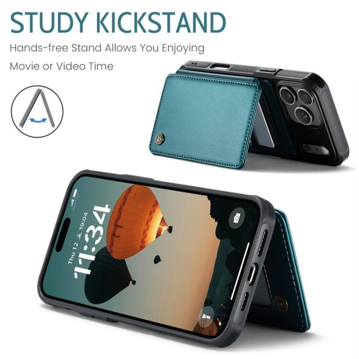 Caseme - CASEME C22 iPhone 17 Pro Fodral med RFID Skydd Grön