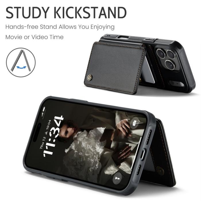 Caseme - CASEME C22 iPhone 17 Pro Fodral med RFID Skydd - Svart