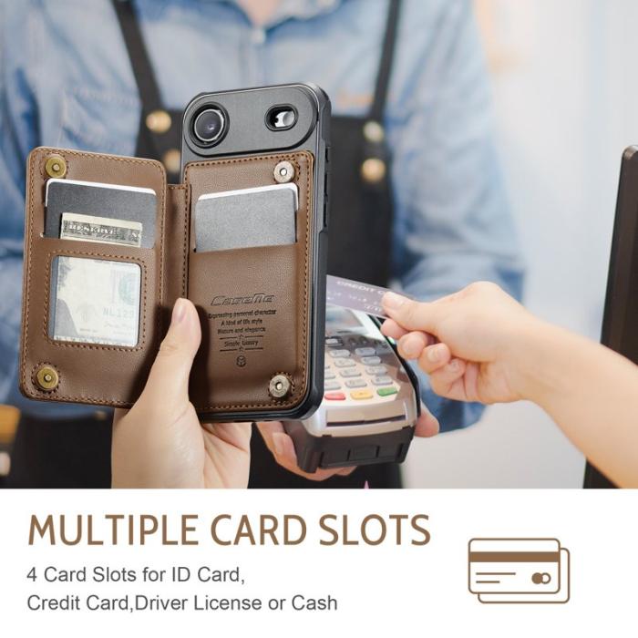 Caseme - CASEME C22 iPhone Air Fodral med RFID Skydd - Brun