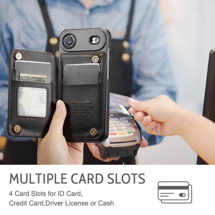 Caseme - CASEME C22 iPhone Air Skal med RFID Skydd - Svart
