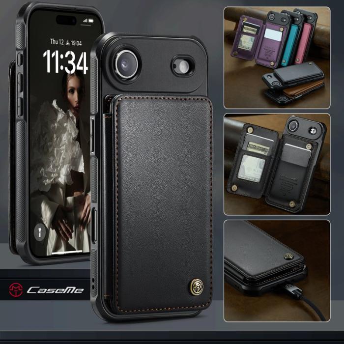 Caseme - CASEME C22 iPhone Air Skal med RFID Skydd - Svart