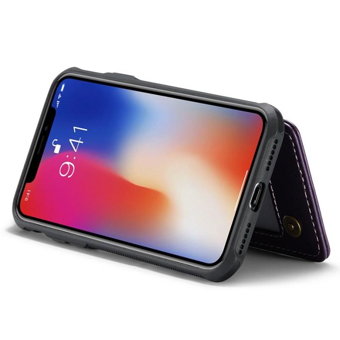 Caseme - CASEME C22 iPhone X/XS Fodral Läder med RFID - Lila
