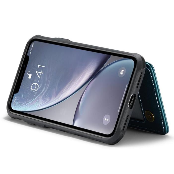 Caseme - CASEME C22 iPhone XR Fodral Läder med RFID Kortfack - Grön