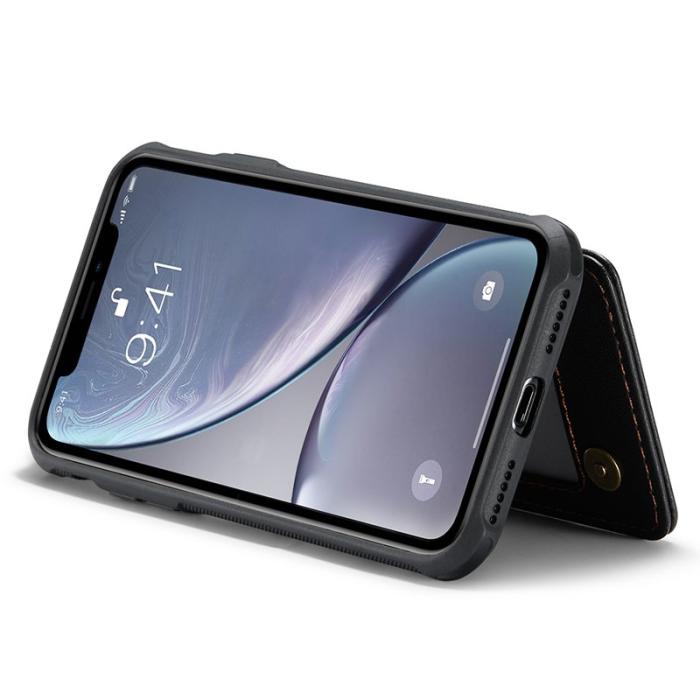 Caseme - CASEME C22 iPhone XR Fodral Läder med RFID Skydd - Svart