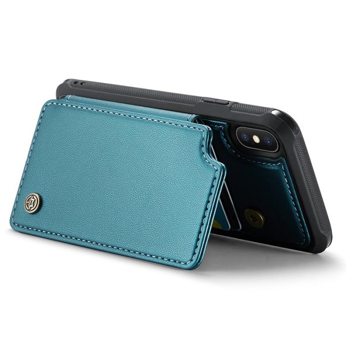 Caseme - CASEME C22 iPhone XS Max Fodral Läder med RFID Grön