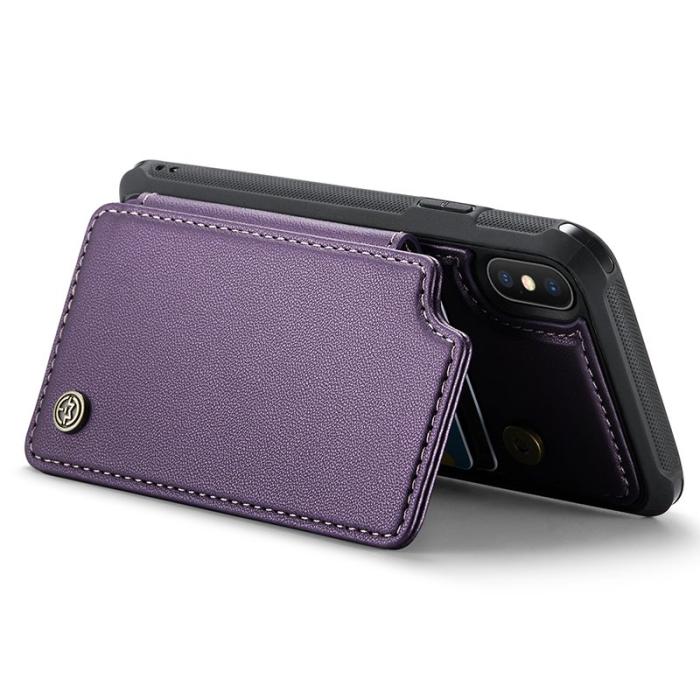 Caseme - CASEME C22 iPhone XS Max Fodral Läder med RFID - Lila