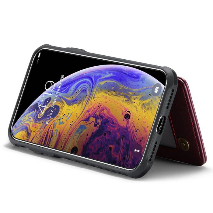 Caseme - CASEME C22 iPhone XS Max Fodral Läder med RFID, Röd