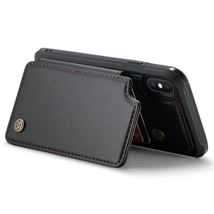 Caseme - CASEME C22 iPhone XS Max Fodral Läder med RFID - Svart