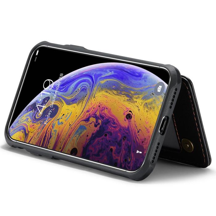 Caseme - CASEME C22 iPhone XS Max Fodral Läder med RFID - Svart