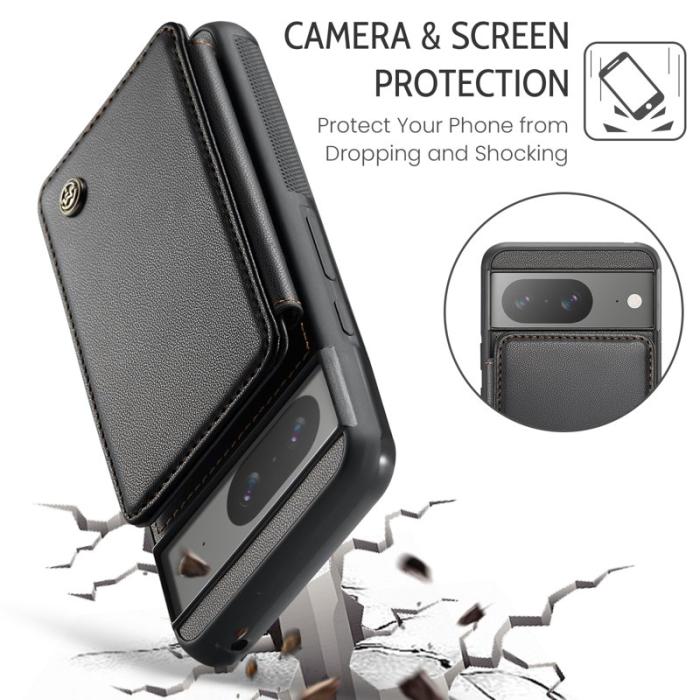 Caseme - CASEME C22 Mobilskal till Google Pixel 8 i läder - Svart