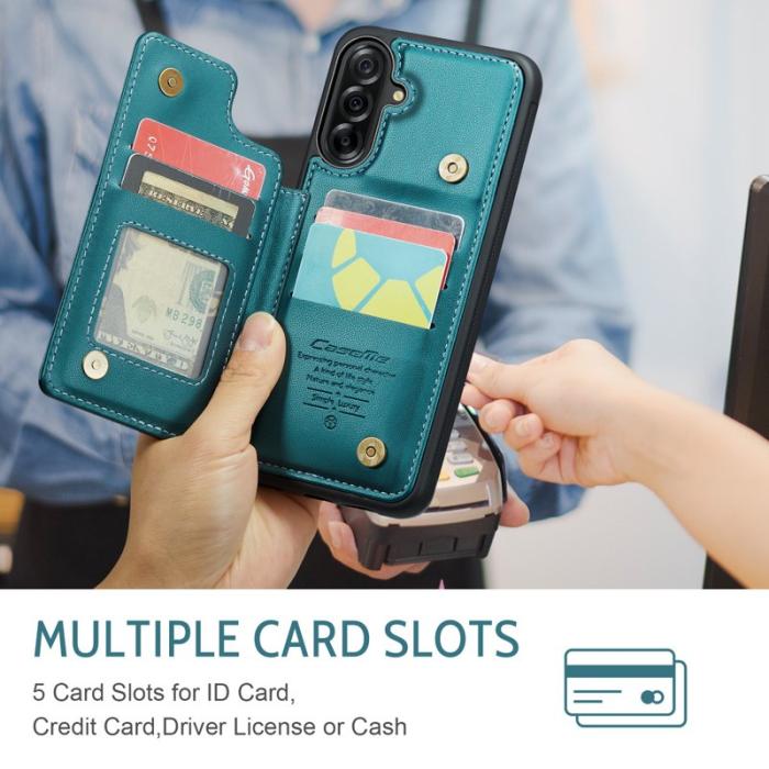 Caseme - CASEME C22 Samsung Galaxy A56 5G Skal med RFID Skydd Grön